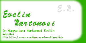 evelin martonosi business card